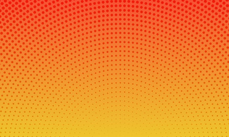 Gradient orange abstract halftone background.のイラスト素材