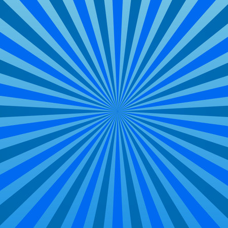 Abstract vector blue background rays in retro styleのイラスト素材