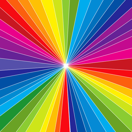 Vector rainbow explosion background multicoloredのイラスト素材