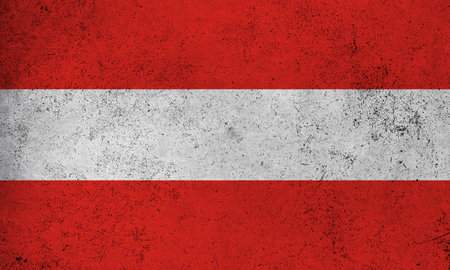 Abstract grunge textured vintage flag of Austriaの写真素材