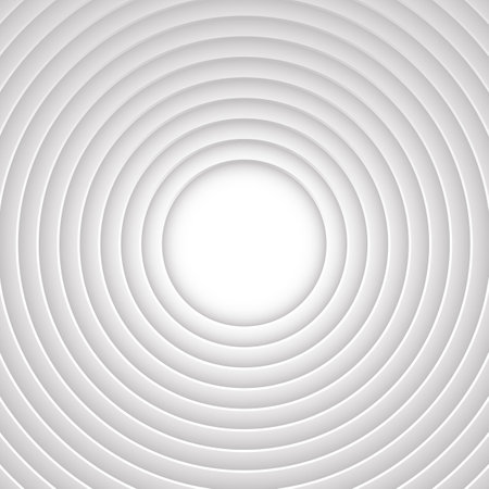 Abstract vector circles hole layers illusion on white backgroundのイラスト素材