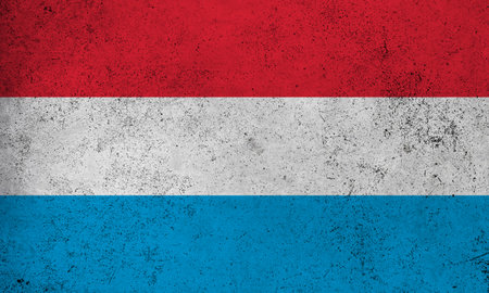 Abstract grunge textured vintage flag of Luxembourgの写真素材