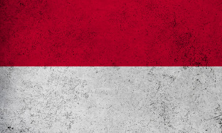 Abstract grunge textured vintage flag of Monacoの写真素材