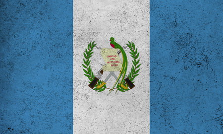 Abstract grunge textured vintage flag of Guatemalaの写真素材