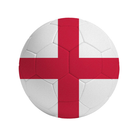 Soccer ball with the flag of the country Englandの写真素材