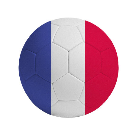 Soccer ball with the flag of the country Franceの写真素材