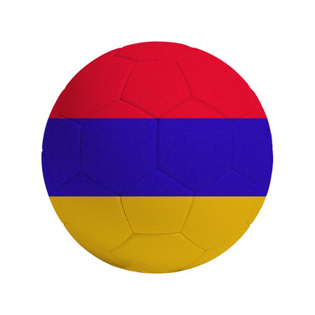 Soccer ball with the flag of the country Armeniaの写真素材