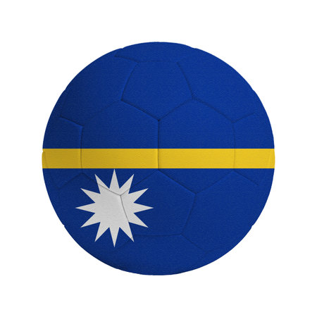 Soccer ball with the flag of the country Nauruの写真素材