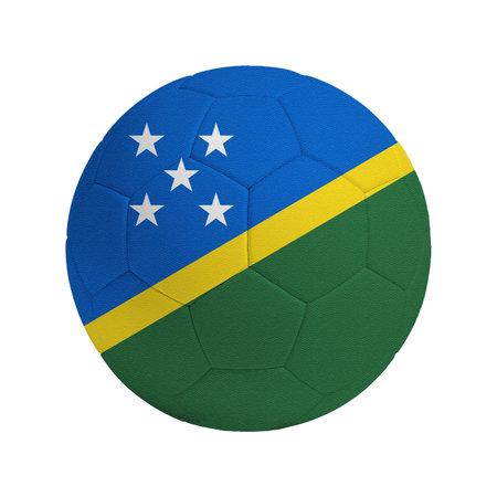 Soccer ball with the flag of the country Solomon Islandsの写真素材