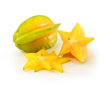 star apple on white backgroundの写真素材