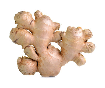 Ginger root isolate on a white background