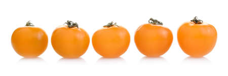 Tomato isolate on white backgroundの写真素材