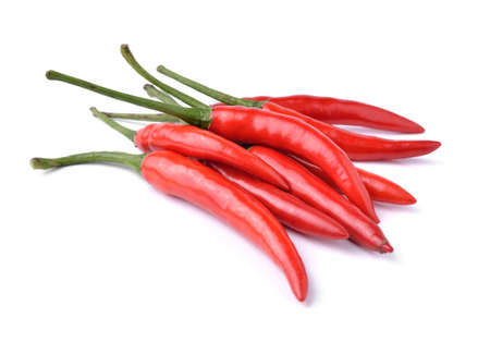 pepper (chili) isolate on whiteの写真素材