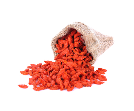 red dried goji berries ( Lycium Barbarum , wolfberry )の写真素材