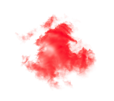 Red cloud on black backgroundの写真素材