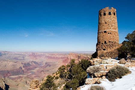 Grand Canyon Desert view Tower, Arizonaの写真素材
