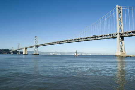 Bay Bridge in San Francisco California with daylight 