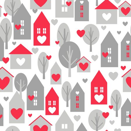 Valentine's day seamless patternのイラスト素材