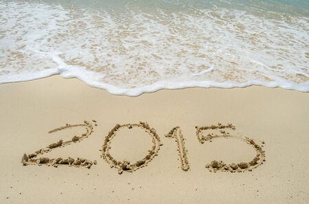 beach 2015 new year 2015の写真素材