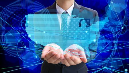 USA technology business manの写真素材