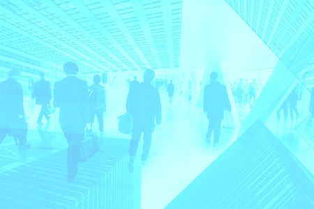 Business image blue backgroundの写真素材