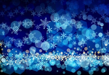 snow flake blue backgroundの写真素材