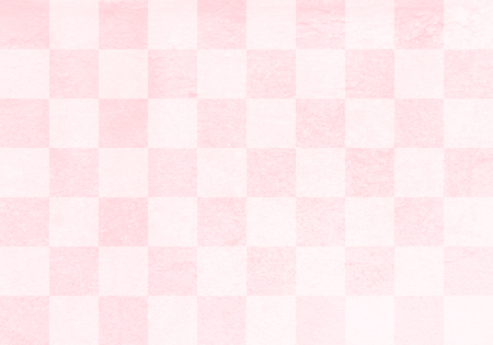 Traditional paper texture background check pattern pinkの写真素材