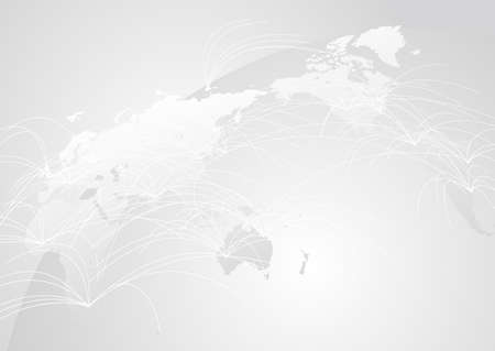 white Global Network Cyber Communications IT Image Backgroundのイラスト素材