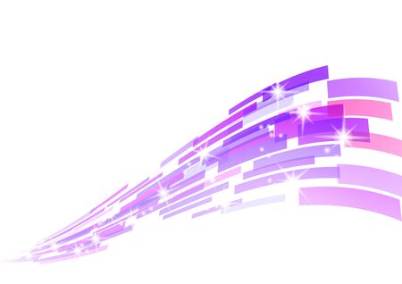 purple Abstract waveform background image with blue geometric patternsのイラスト素材