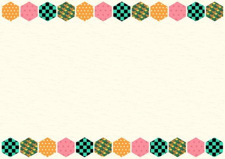 Japanese paper traditional Pattern Background.のイラスト素材