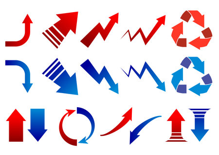 Images of various arrow icon setsのイラスト素材