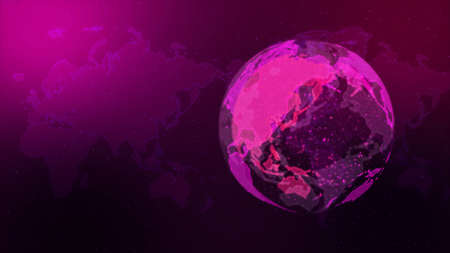 Digital Network Image Background In pinkの写真素材