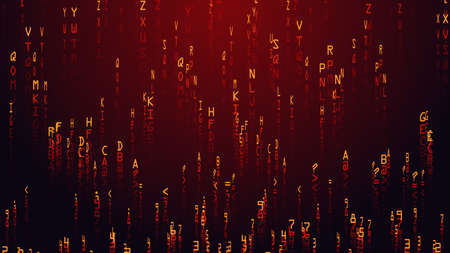 Red binary programming image digital backgroundの写真素材