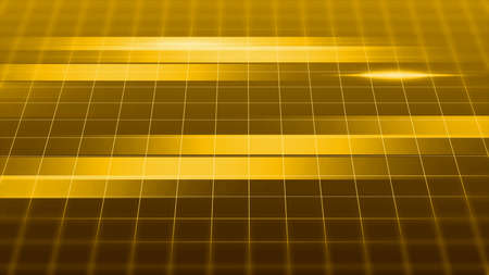Golden grid plaid digital abstract geometric backgroundの写真素材