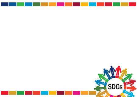 SDGs Sustainable Development Image Frameのイラスト素材