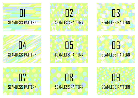 Green swatch pattern seamless geometric background materialのイラスト素材