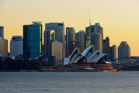 Sydney Opera House and Circular  Quay NSW  Australia 22 Aug 2016のeditorial素材