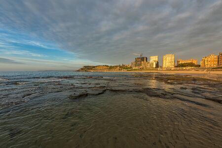 Sunrise on the Bar Beach in Newcastle NSW Australia.の写真素材
