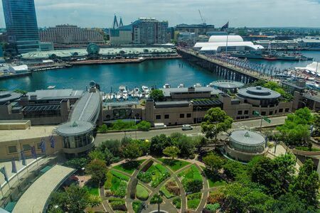 Darling Harbour Sydney Australia .DEC 30,2016 Darling Harbour is a harbour adjacent to the city centre of Sydney, New South Wales, Australia.のeditorial素材