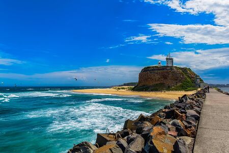 Nobby Beach in Newcastle NSW Australia.の写真素材