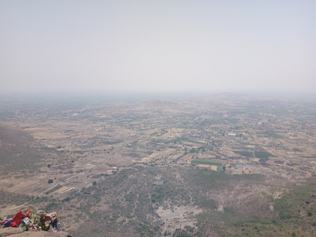 Aerial View from mountain, land view from mountainの写真素材