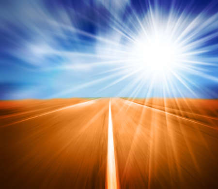 beauty high velocity on routeの写真素材