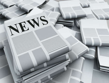 newspapersの写真素材