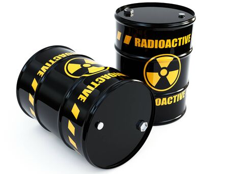 radioactive barrelsの写真素材