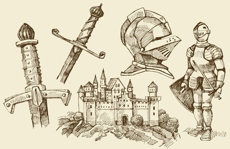 middle age doodlesのイラスト素材