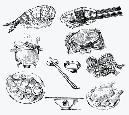 seamless pattern-hand drawnのイラスト素材