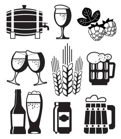 Beer Setのイラスト素材