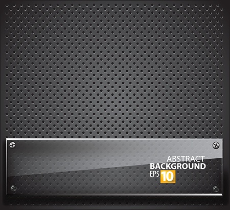 Abstract metal background with glass framework.のイラスト素材