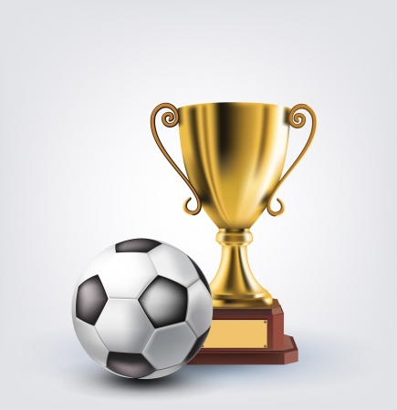 ball and trophyのイラスト素材