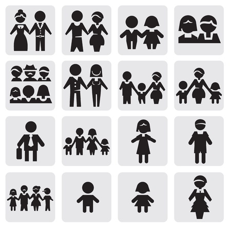 people iconsのイラスト素材
